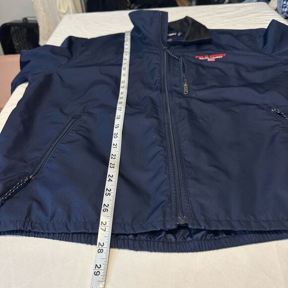 Vintage 90s Polo Ralph Lauren Spell Out Logo Windbreaker Jacket Men’s Large USA - Picture 9 of 10